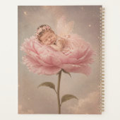 Schlafendes Baby rosa Blume Planer (Rückseite)
