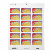 Schlafendes Dragon Fantasy Kids-Adressetikett Adressaufkleber (Vorne)