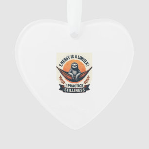 Schlafendes Faultier Vintage Lustiges Introvertier Ornament