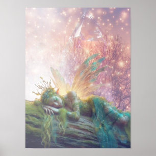 Schlafendes Feenposter Poster
