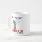 Schlafendes Frenchie Weihnachts-Zitat-Mug-Design Kaffeetasse (Vorderseite Links)