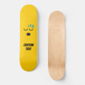Schlafendes Gesicht Skateboard (Vorderseite)