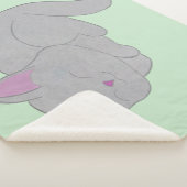 Schlafendes graues Kätzchen-Decke Sherpadecke (3/4)