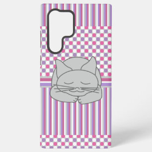 Schlafendes Graues Katzenmuster Samsung Galaxy Hülle