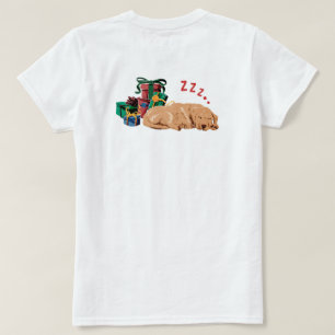 Schlafendes Hund Weihnachts-T-Shirt T-Shirt