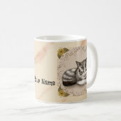 Schlafendes Kätzchen Kaffeetasse (VorderseiteRechts)