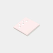 Schlafendes Katzenmuster Post-it Klebezettel (angewinkelt)