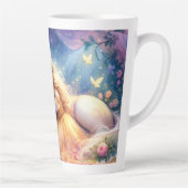 Schlafendes Mädchen Einhorn Traumlandschaft Milchtasse (Rechts)