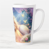 Schlafendes Mädchen Einhorn Traumlandschaft Milchtasse (Rechts)