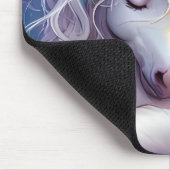 Schlafendes Mädchen Einhorn Traumlandschaft Mousepad (Ecke)