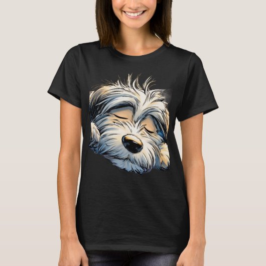 Schlafendes Mädchen T-Shirt (Vorderseite)