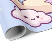 Schlafendes Mondkätzchen Geschenkpapier (Rolleneckpunkt)