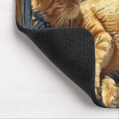 Schlafendes Orange Tabby-Mauspad Mousepad (Ecke)