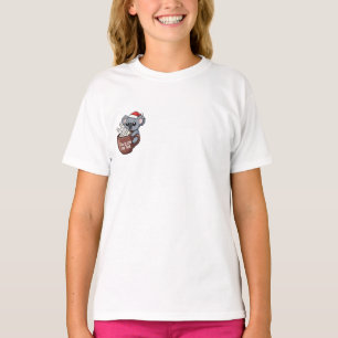 Schlafendes Weihnachts-Koala-Kakao-Kinder T-Shirt