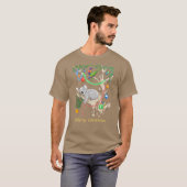 Schlafendes Weihnachtskoala und Lorikeets T-Shirt (Vorne ganz)