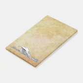 Schlafendrache Post-it Klebezettel (angewinkelt)