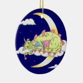 Schlafendrache-Verzierung Keramikornament (Rechts)