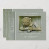 Schlafenengels-Trauerfall danken Ihnen zu Dankeskarte (Vorne/Hinten)