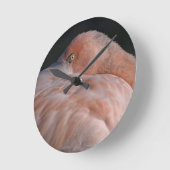 Schlafenflamingo-Uhr Runde Wanduhr (Winkel)