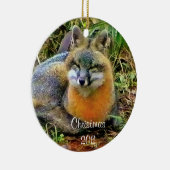 Schlafenfuchs-Weihnachtsverzierung Keramikornament (Rechts)