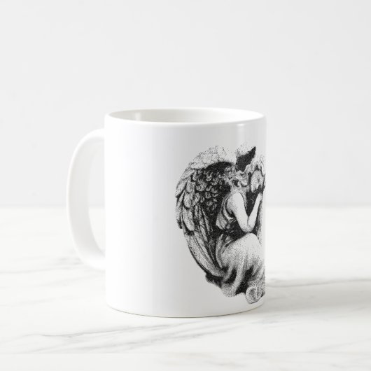 Schlafengel Kaffeetasse (Vorderseite Links)