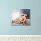 Schlafengel Leinwanddruck (Insitu (Holzboden))