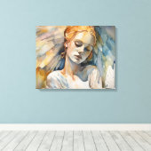 Schlafengel Leinwanddruck (Insitu (Holzboden))