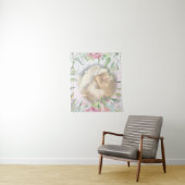 Schlafengel mit Flügelflora Wandteppich (Beispiel)