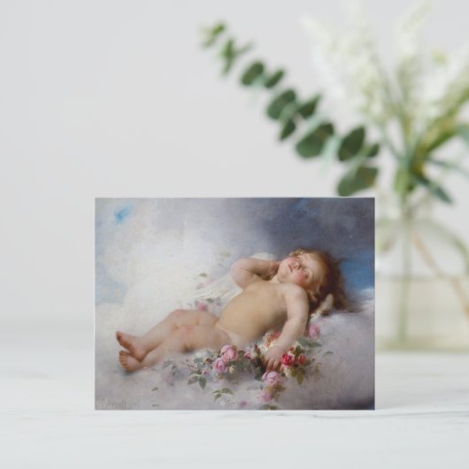 Schlafengel Postkarte (Stehend Vorderseite)