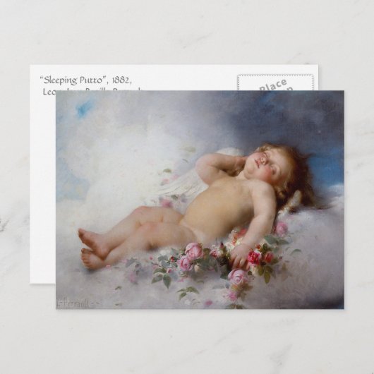 Schlafengel Postkarte (Vorne/Hinten)