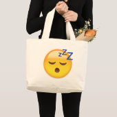 Schlafengesicht Emoji Jumbo Stoffbeutel (Vorderseite (Produkt))