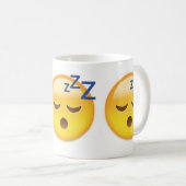 Schlafengesicht Emoji Kaffeetasse (VorderseiteRechts)