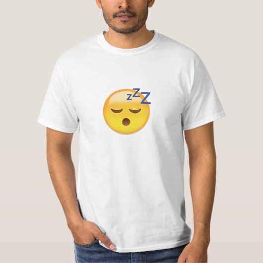 Schlafengesicht Emoji T-Shirt (Vorderseite)