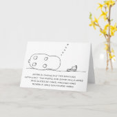 Schlafenglückliche Flusspferd-Geburtstag-Karte Karte (Gelbe Blume)