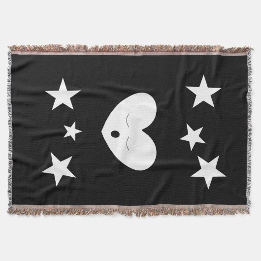 Schlafenherz-Wurfs-Decke Decke (Vorderseite)