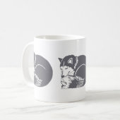 SchlafenHuskies-Tassen-Trinkbehälter Kaffeetasse (Vorderseite Links)