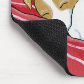 SchlafenJack-Russell-Welpen-Hundekunst Mousepad (Ecke)