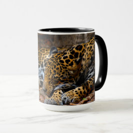 Schlafenjaguar-Kaffee-Tasse durch Julie Everhart Tasse
