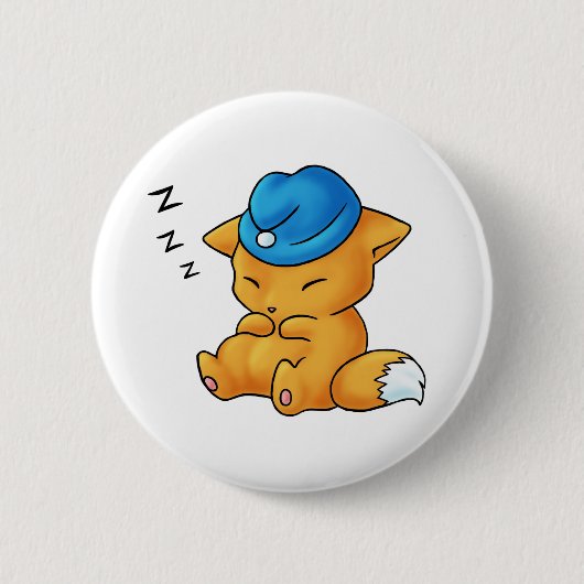 SchlafenkappeFox Button (Vorderseite)