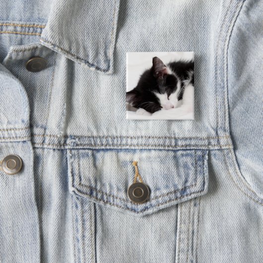 Schlafenkätzchen Button (Beispiel)