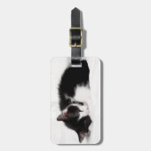 Schlafenkätzchen Gepäckanhänger (Vorderseite vertikal)