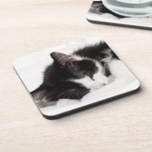 Schlafenkätzchen Untersetzer (Linke Seite)