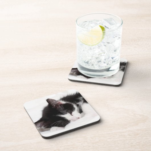 Schlafenkätzchen Untersetzer (Rechte Seite)