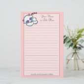 Schlafenkätzchenbriefpapier Briefpapier (Stehend Vorderseite)