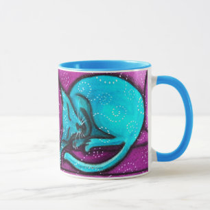 Schlafenkatze auf Sofa Tasse