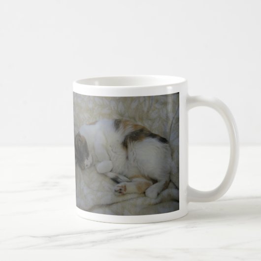 Schlafenkatze - sie ist… zu früh kaffeetasse (Rechts)