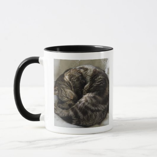 Schlafenkatze Tasse (Links)
