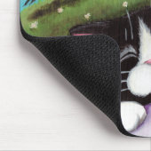 Schlafenkatze und Mäuse, die von den Schafen Mousepad (Ecke)