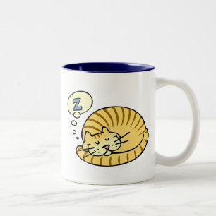 Schlafenkatze Zweifarbige Tasse