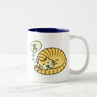 Schlafenkatze Zweifarbige Tasse
